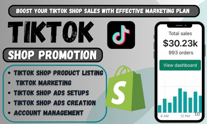 Gig Preview - Setup tiktok shop, tiktok ads, product listing promotion for tiktok sales