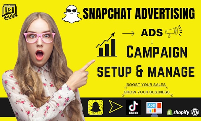 Gig Preview - Run profitable snapchat ads snapchat video ads snapchat ads campaign show ads