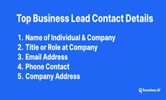 Gig Preview - Do b2b lead generation for your business and targeted lead with business lead