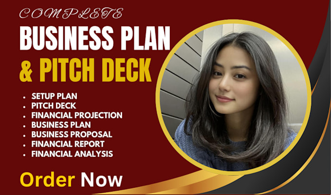 Gig Preview - Develop investor ready business plan, pitch deck, and financial plan