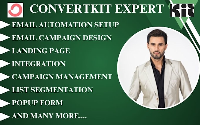 Gig Preview - Do convertkit email campaign template convertkit email automation landing page