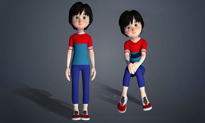 Gig Preview - Design 3d cute character, animal, mascot, cartoon character for 3d print or game