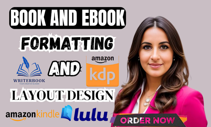 Gig Preview - Format kindle ebooks, publish KDP books, and design covers with canva for amazon