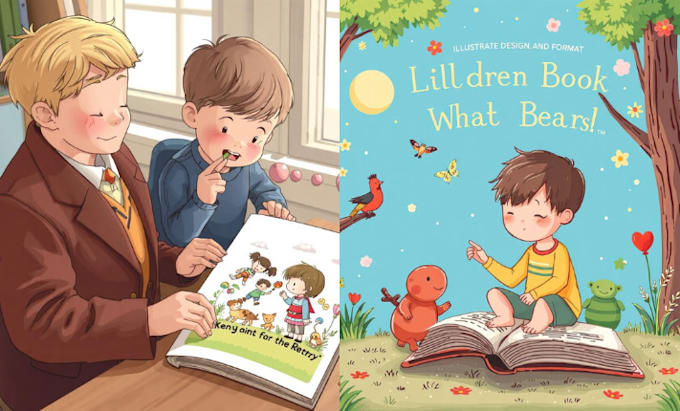 Gig Preview - Illustrate, design, and format your children book or storybook for amazon KDP