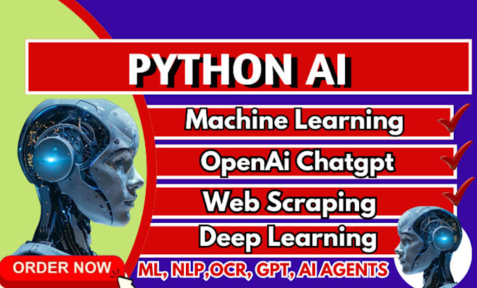 Gig Preview - Do python ai, ai automation bot, chatbot, web scraper, ml, llm, ghl, ocr, api