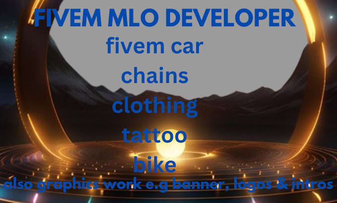 Gig Preview - Make custom fivem car, chains, clothing and graphics work