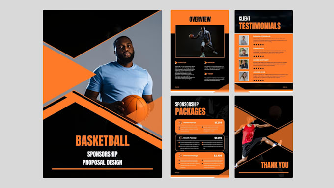 Gig Preview - Design athletic sponsorship proposal, pro sponsorship deck