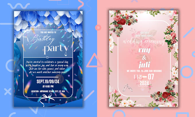 Gig Preview - Design invitation cards to wow your guests