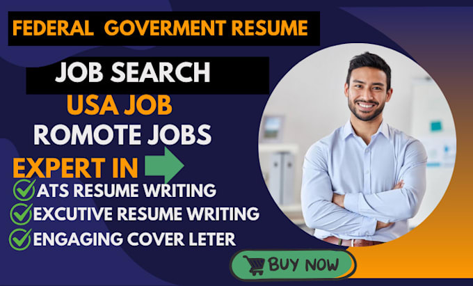 Gig Preview - Provide federal resume writing resume cover letter usajobs resume