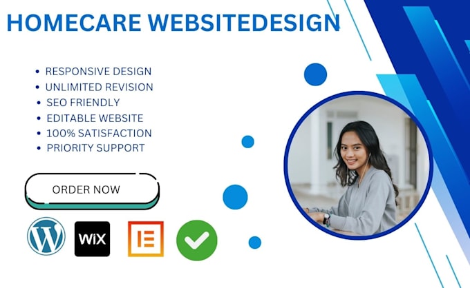 Gig Preview - Design, redesign and create homecare, healthcare, medical and dna test website