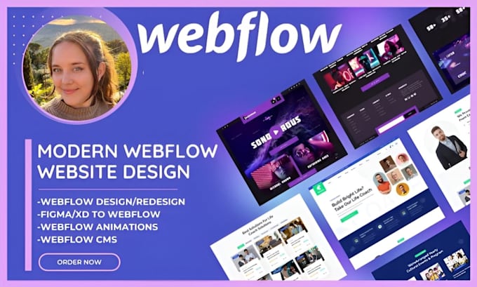 Gig Preview - Design, redesign or fix weblow website, figma to webflow expert, develop webflow