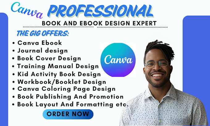 Gig Preview - Canva ebook design canva book formating christian ebook workbook,pdf lead magnet