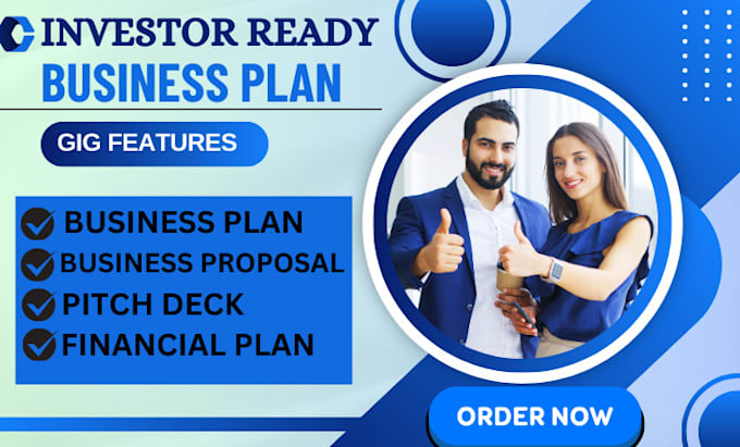 Gig Preview - Develop investor ready business plan, pitch deck, and financial plan