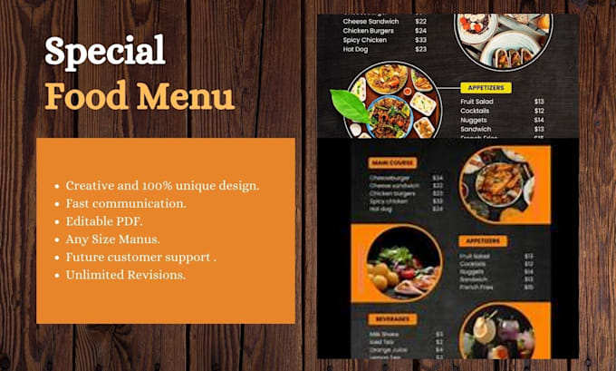 Bestseller - create food poster, food banner product design