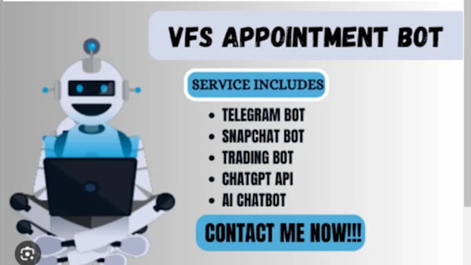 Gig Preview - Create vfs appointment bot, vfs booking bot, tls bot, visa booking bot