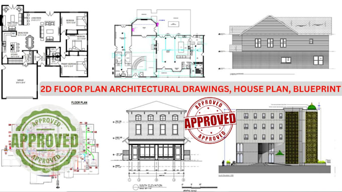 Gig Preview - 2d,3d floor plan architectural drawing,house plans,elevation,city permit autocad