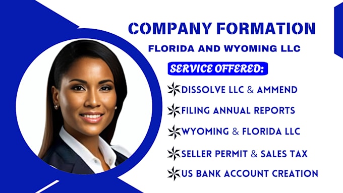 Gig Preview - Do US llc company formation in wyoming and florida, llc amendment, apply ein