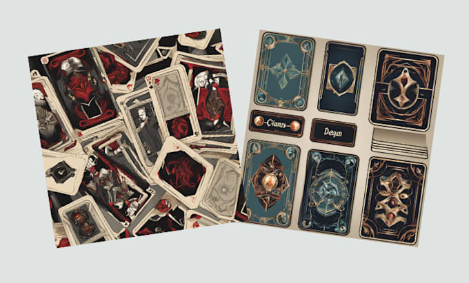 Gig Preview - Design card game UI board game art game cards game characters