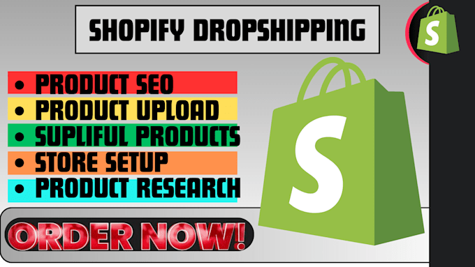 Gig Preview - Build create setup a shopify dropshipping store design dropshipping website