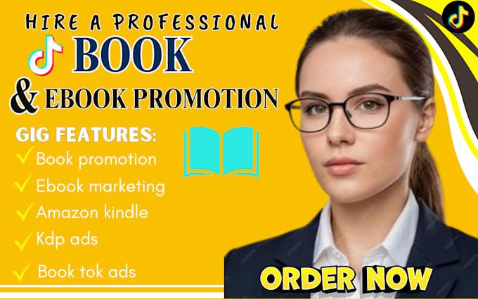 Gig Preview - Amazon kdp book promotion booktok influencer book trailer book tok rank ebook