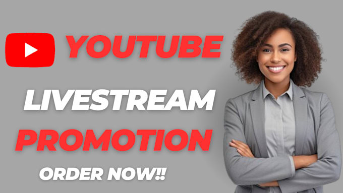 Gig Preview - Organically promote your youtube live stream video, live streaming promotion