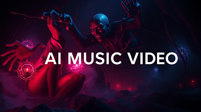 Gig Preview - Create a stunning ai music video rap, trap and more