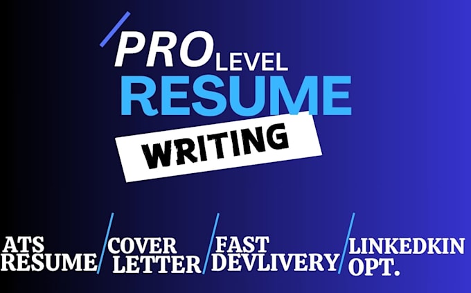 Gig Preview - Write and upgrade your resume, CV, cover letter, linkedin