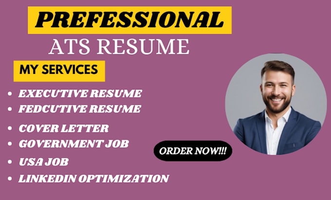 Gig Preview - Optimized federal resume writing executive resume to secure your dream job