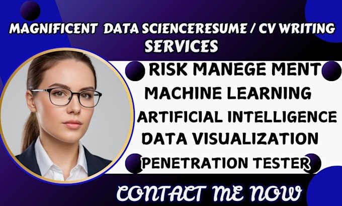 Gig Preview - Write resume for data science, machine learning, risk, business analyst resume