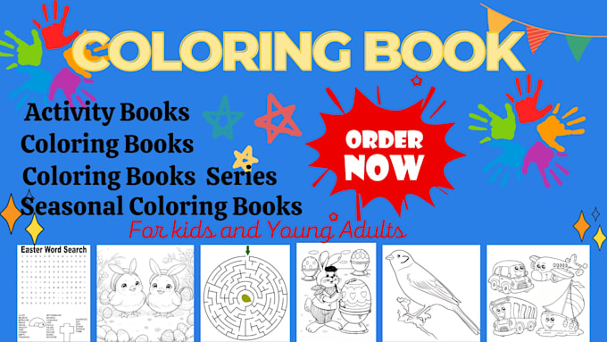 Bestseller - design bold and easy coloring and activity books for amazon KDP