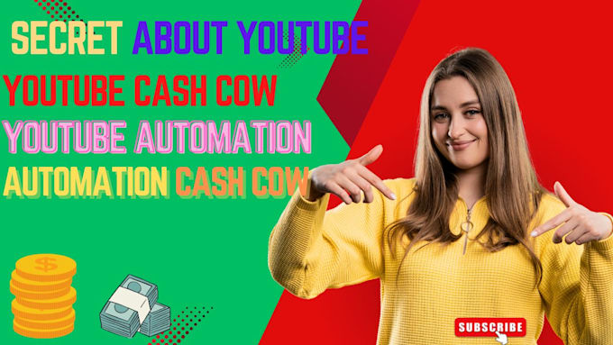 Gig Preview - Cash cow video, youtube channel, cash cow automation