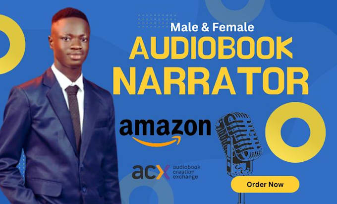 Gig Preview - Format your audiobook, narrate and publish your audiobook to amazon acx, audible