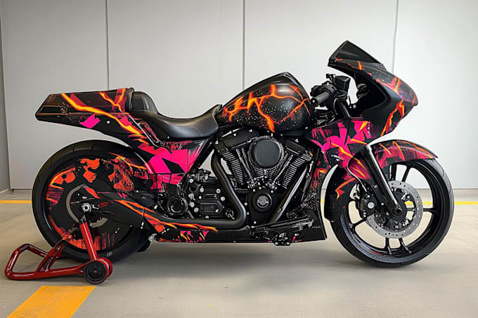 Bestseller - do unique bike, motorcycle any vehicle wrap design