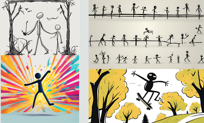 Bestseller - create smooth stick figure stickman animations for videos games