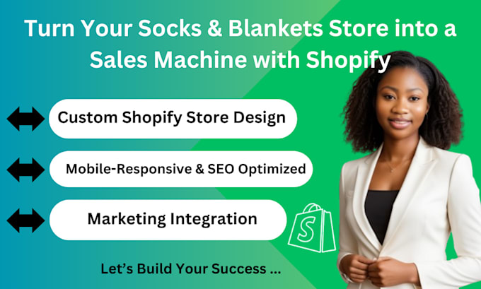 Gig Preview - Build a 7 figure shopify store for bed sheets  underwear