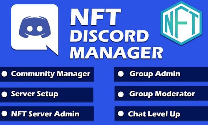 Gig Preview - Setup discord server for your community discord admin manager moderator nft