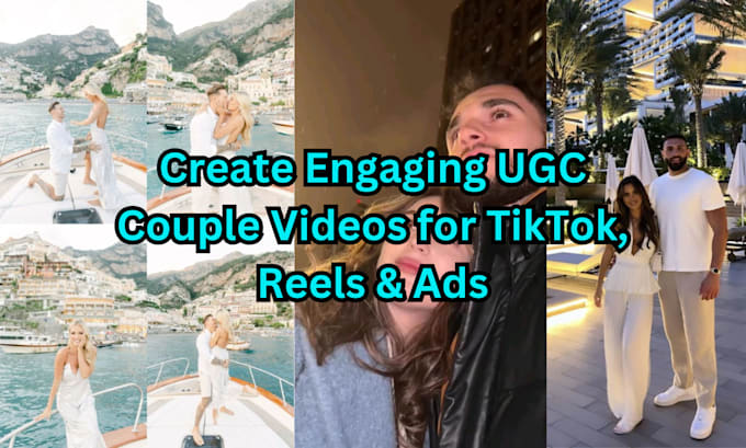 Gig Preview - Ugc couple videos for brands, tiktok ads  social media