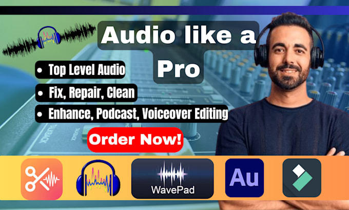 Gig Preview - Do audio, podcast, voiceover editing and sound restoration