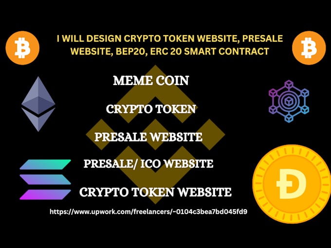 Bestseller - create crypto token  website coin or meme website