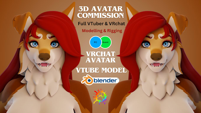 Bestseller - edit or create vrchat avatar, vtube model