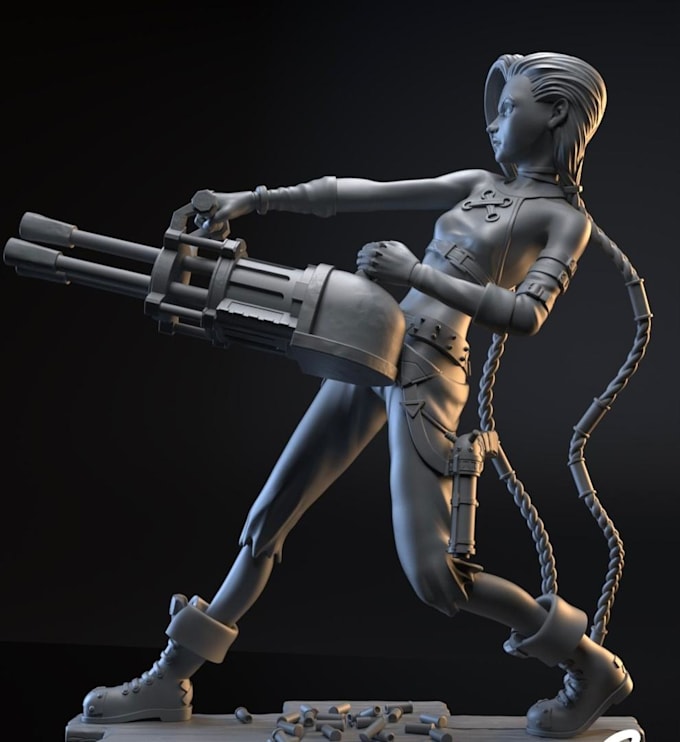 Gig Preview - Do 3d action figures miniature hero super villain zbrush model for printing