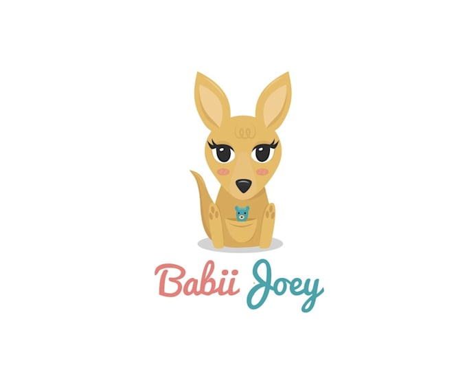 Gig Preview - Design cute baby kangaroo teddy bear logo