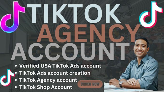 Gig Preview - Create verified usa tiktok ads account, tiktok  agency account for non resident