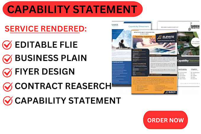 Bestseller - design government capability statement, government contract capability statement