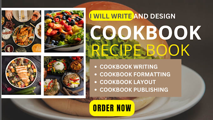 Gig Preview - Do cookbook recipe design cookbook formatting cookbook writing cookbook layout