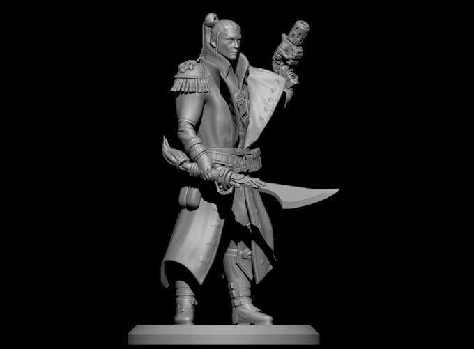 Gig Preview - 3d model,character design,tabletop roleplayer action figures dnd sculpture,print