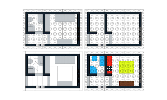 Gig Preview - Create a lego floorplan of your house