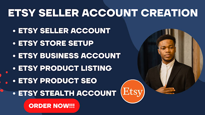 Gig Preview - Do fast etsy seller account etsy listing SEO etsy setup etsy account creation