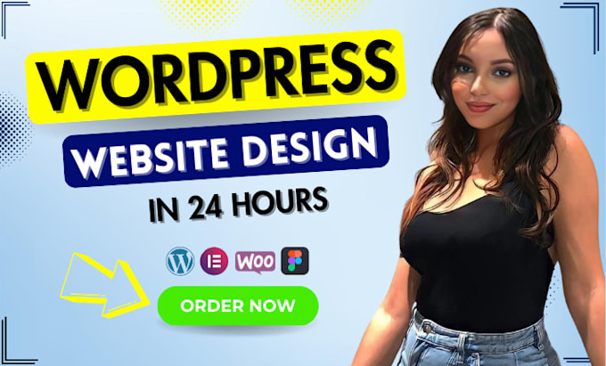 Gig Preview - Build responsive wordpress website design and website development in 24 hours