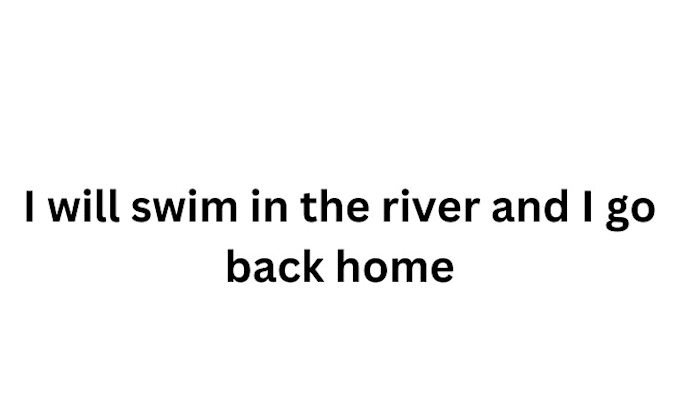 Bestseller - swim in the river and i go back home